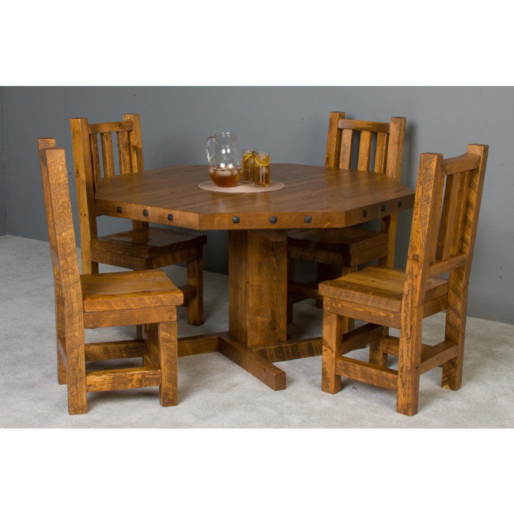 Convertible Poker & Dining Table Barnwood by Viking Log Furniture-AMERICANA-POKER-TABLES