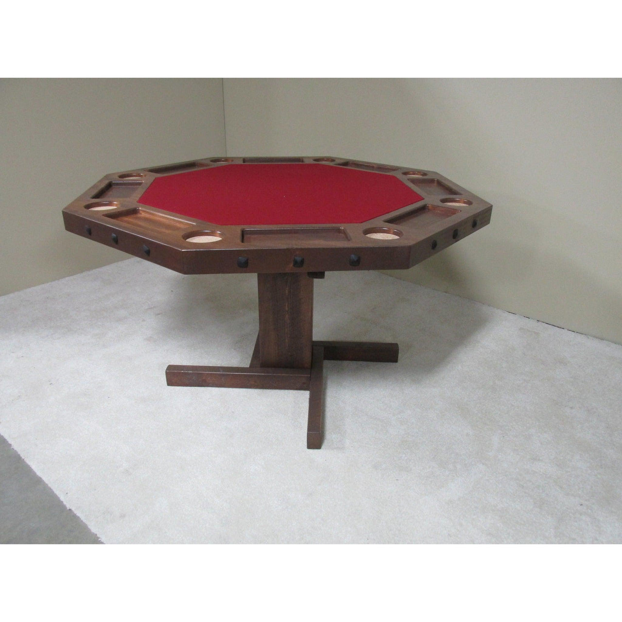 Convertible Poker & Dining Table Barnwood by Viking Log Furniture-AMERICANA-POKER-TABLES