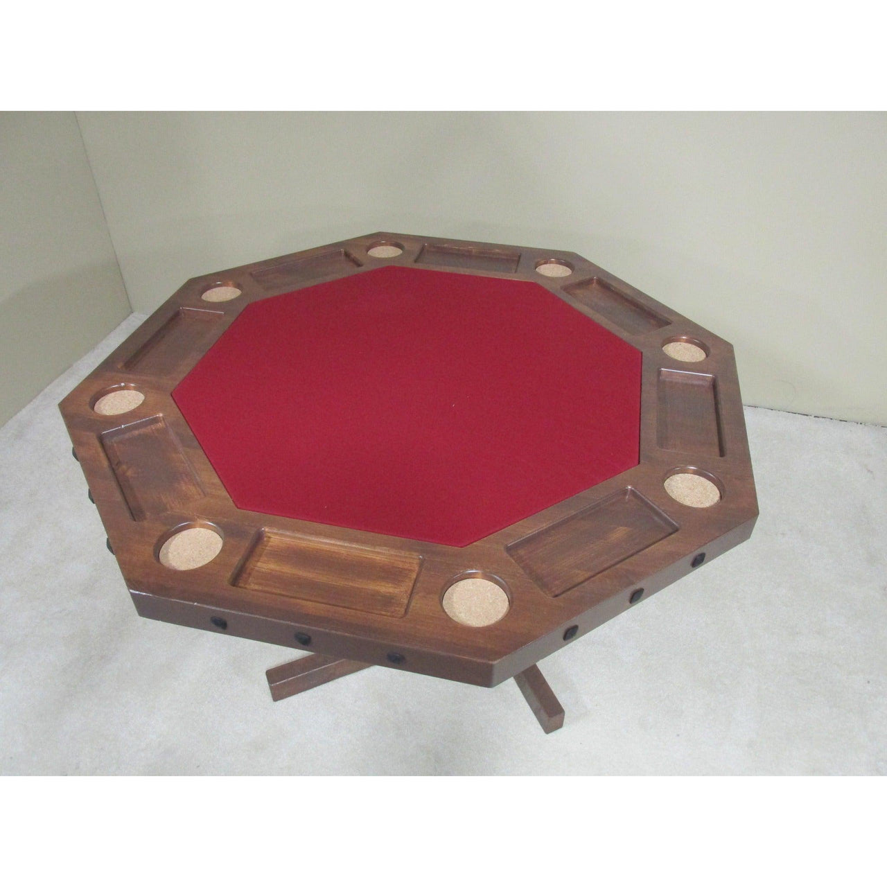 Convertible Poker & Dining Table Barnwood by Viking Log Furniture-AMERICANA-POKER-TABLES