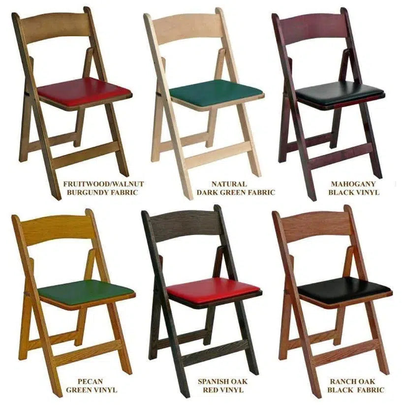 Poker Chair Set of 4 or 6 Oak Kestell Folding Chairs-AMERICANA-POKER-TABLES