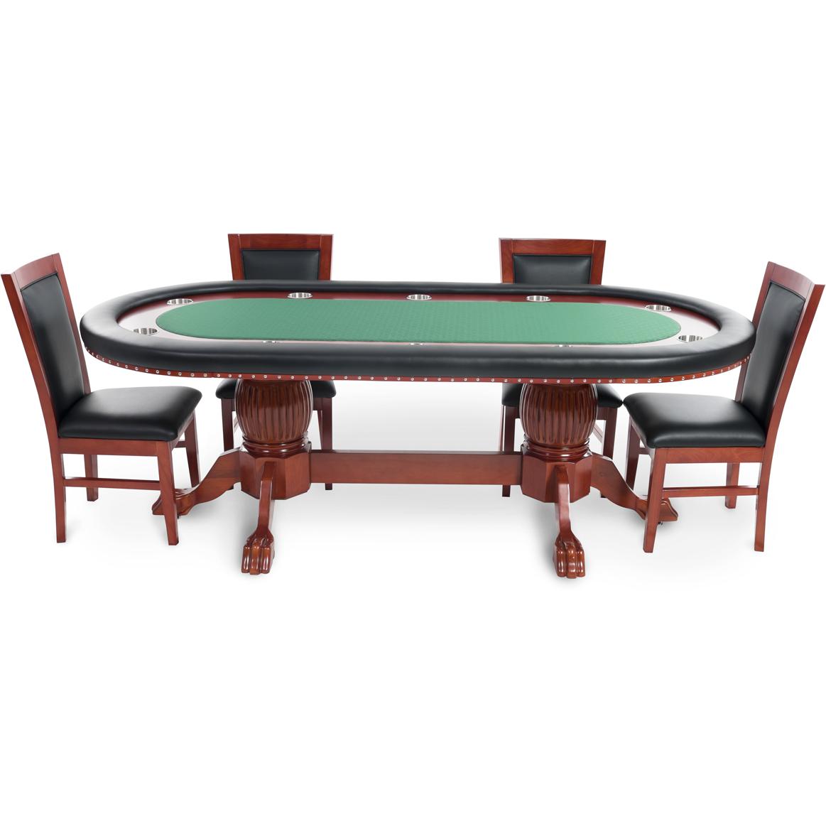 Poker Table Set Rockwell with Chairs by BBO-AMERICANA-POKER-TABLES