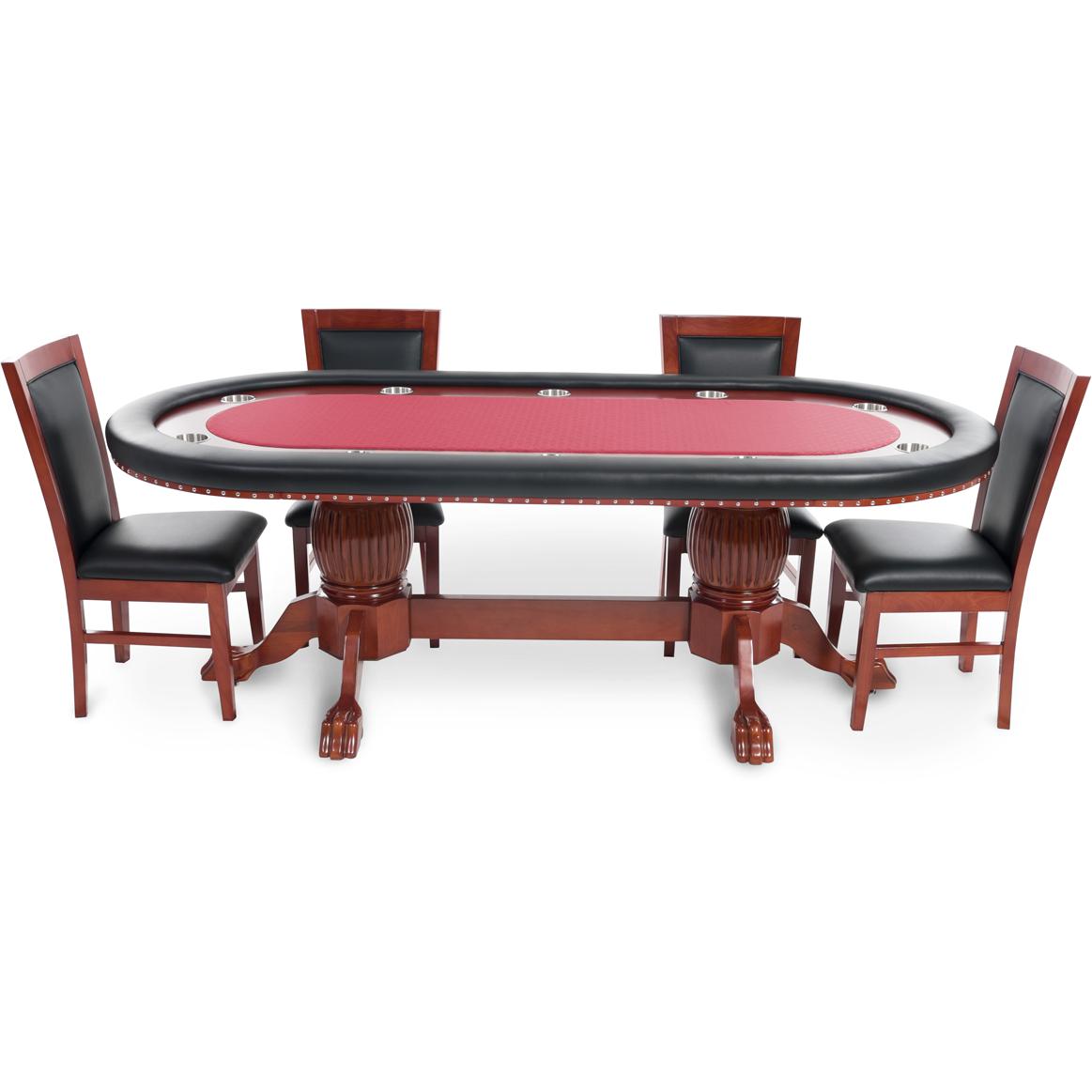 Poker Table Set Rockwell with Chairs by BBO-AMERICANA-POKER-TABLES