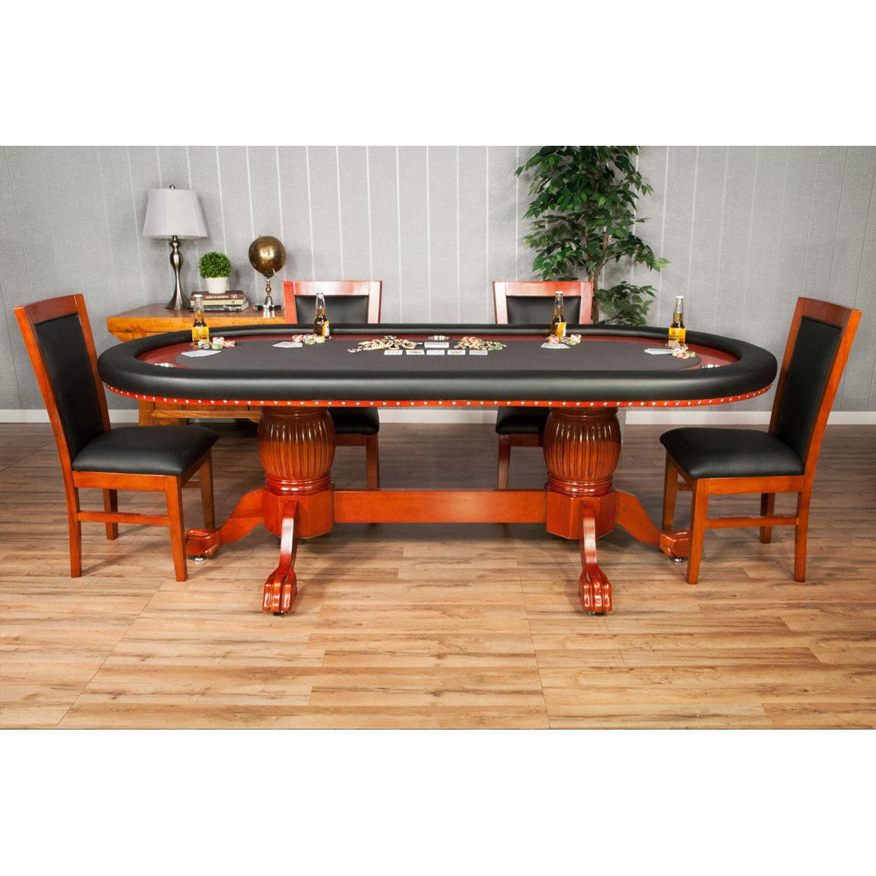 Poker Table Set Rockwell with Chairs by BBO-AMERICANA-POKER-TABLES