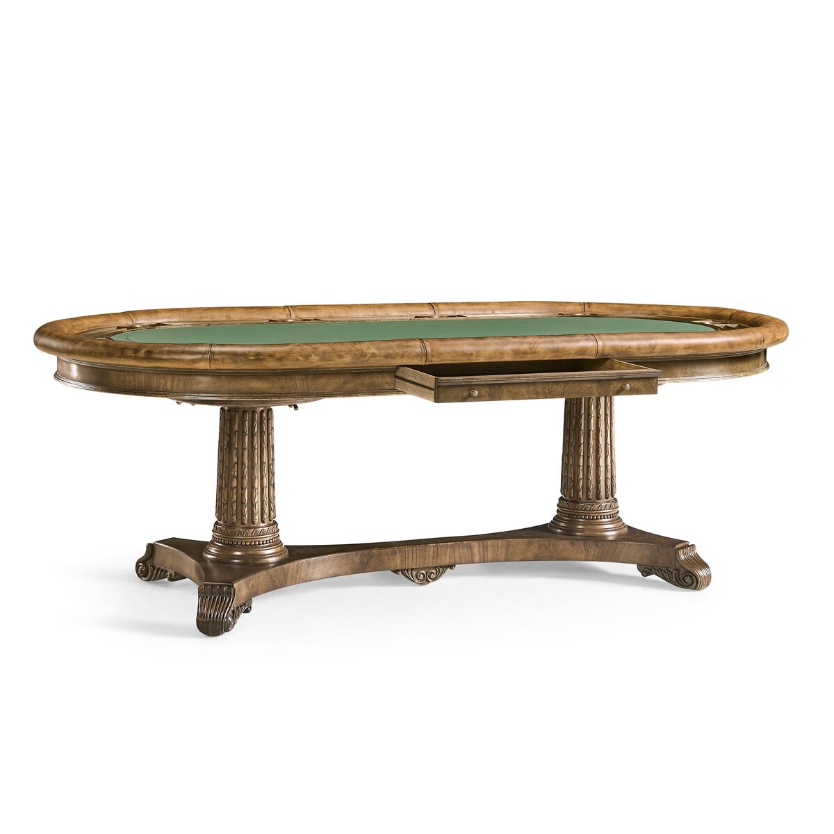 Poker Dining Table Kensington, Oval, 10-Person, 94", Mahogany (light)