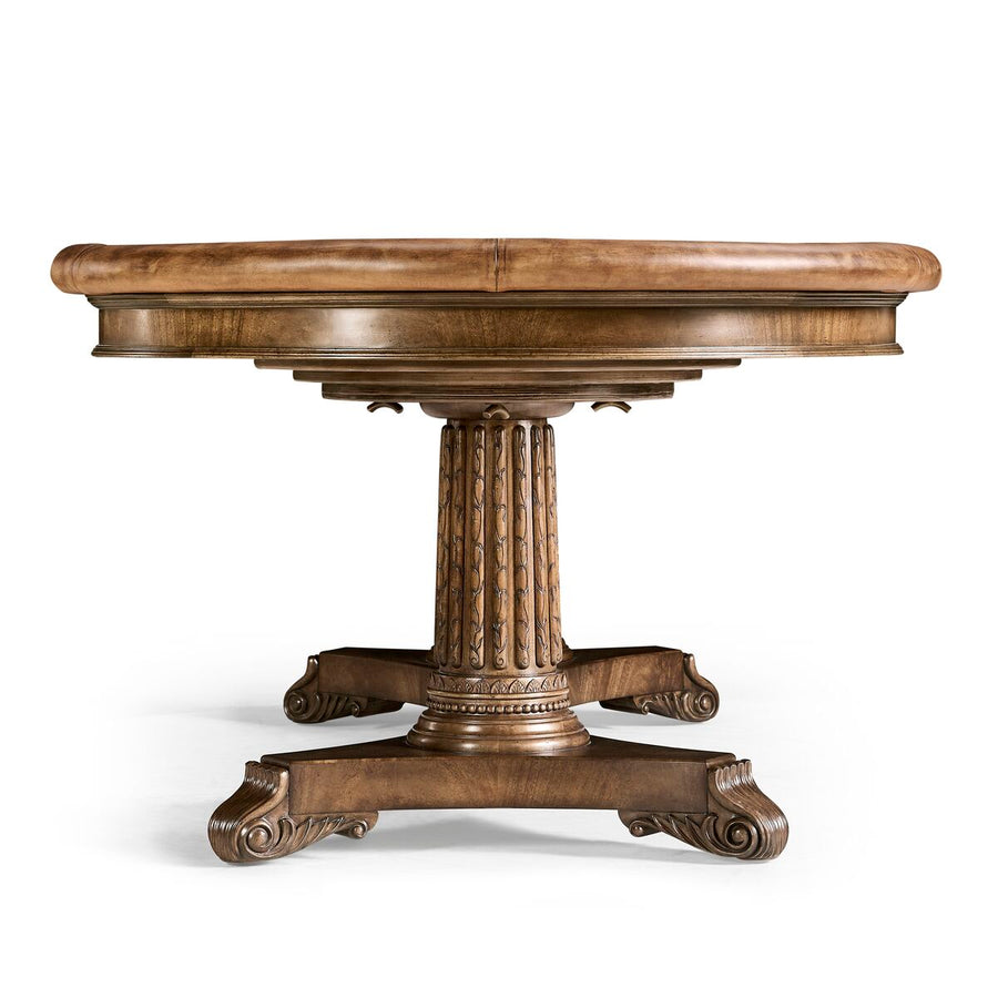 Poker Dining Table Kensington, Oval, 10-Person, 94", Mahogany (light)