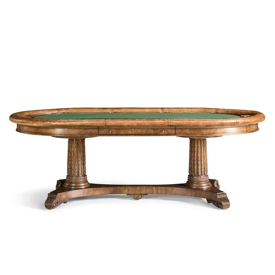 Poker Dining Table Kensington, Oval, 10-Person, 94", Mahogany (light)