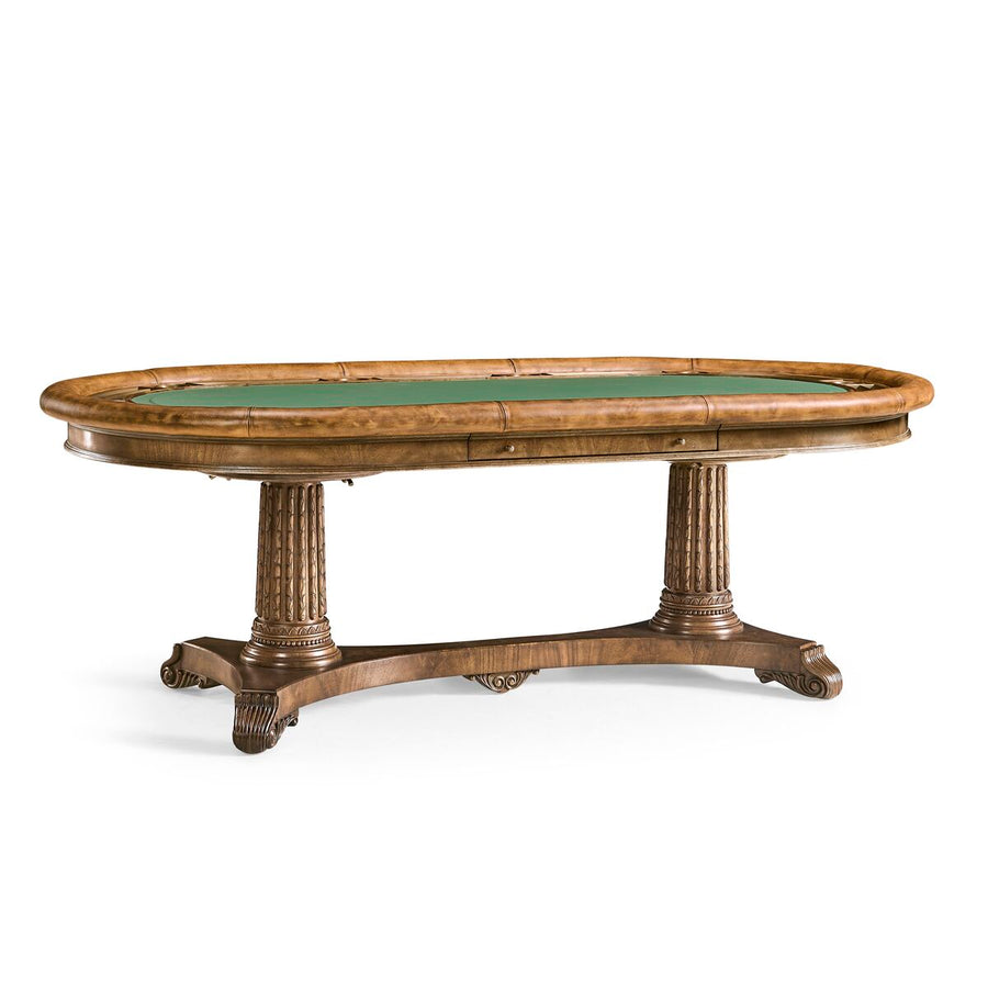 Poker Dining Table Kensington, Oval, 10-Person, 94", Mahogany (light)