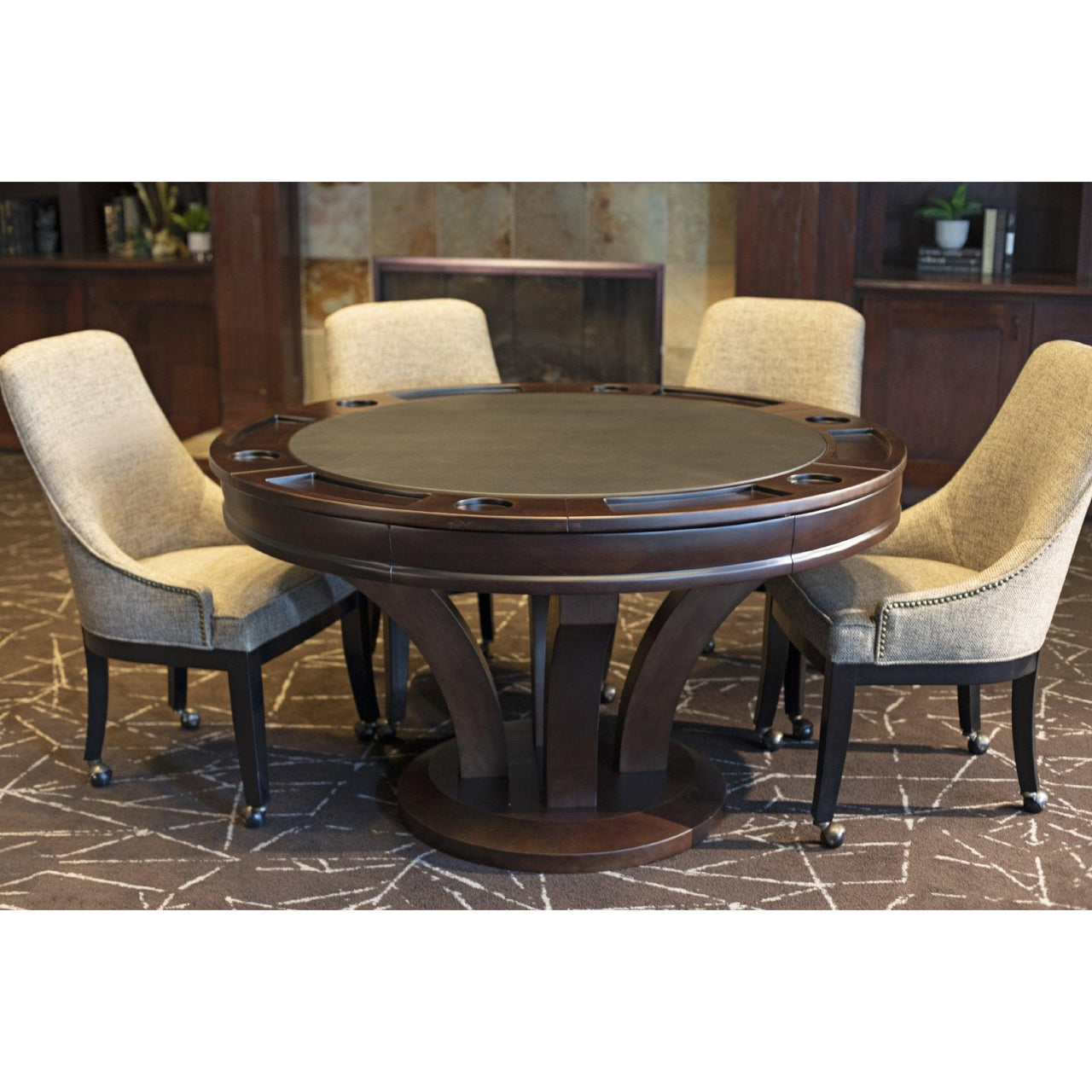 Presidential Billiards Convertible Poker & Dining Table Hamilton-AMERICANA-POKER-TABLES