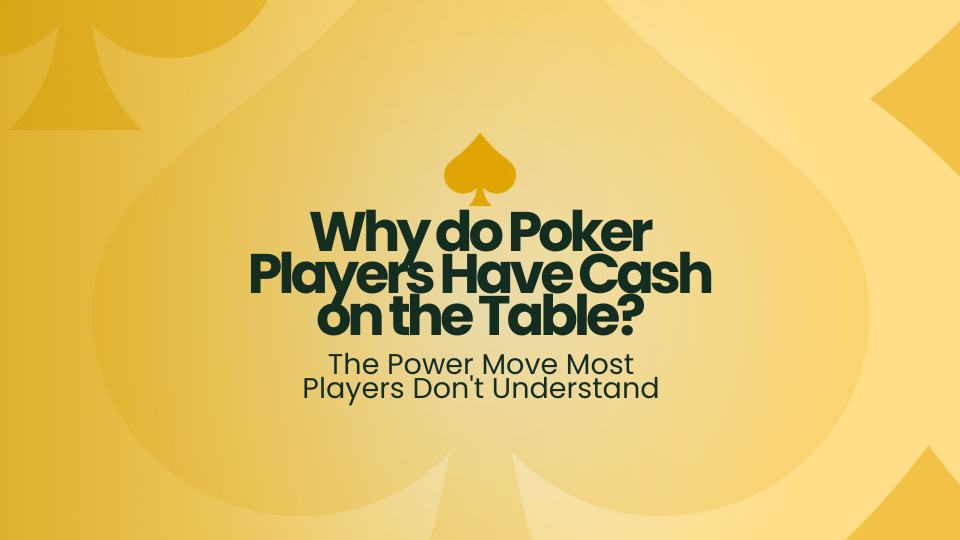 Why do Poker Players Have Cash on the Table? The Power Move Most Players Don't Understand