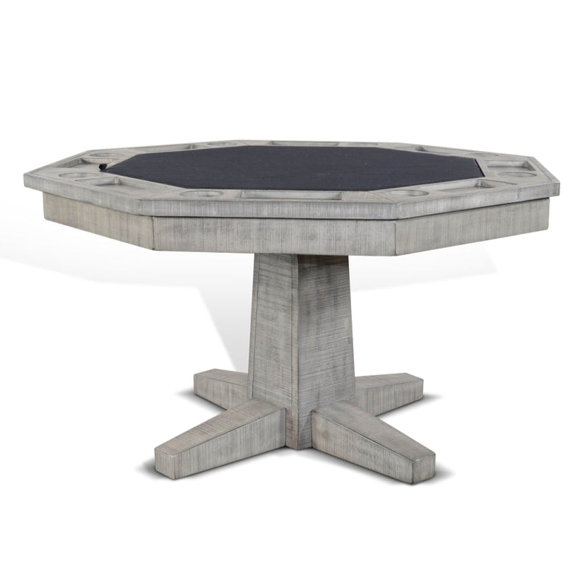 Poker Dining Table Sahara, Octagonal, 54", 8-Person, Gray