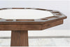 Poker Dining Table Sahara, Octagonal, 54", 8-Person, Light Brown