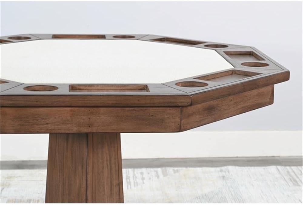 Poker Dining Table Sahara, Octagonal, 54", 8-Person, Light Brown
