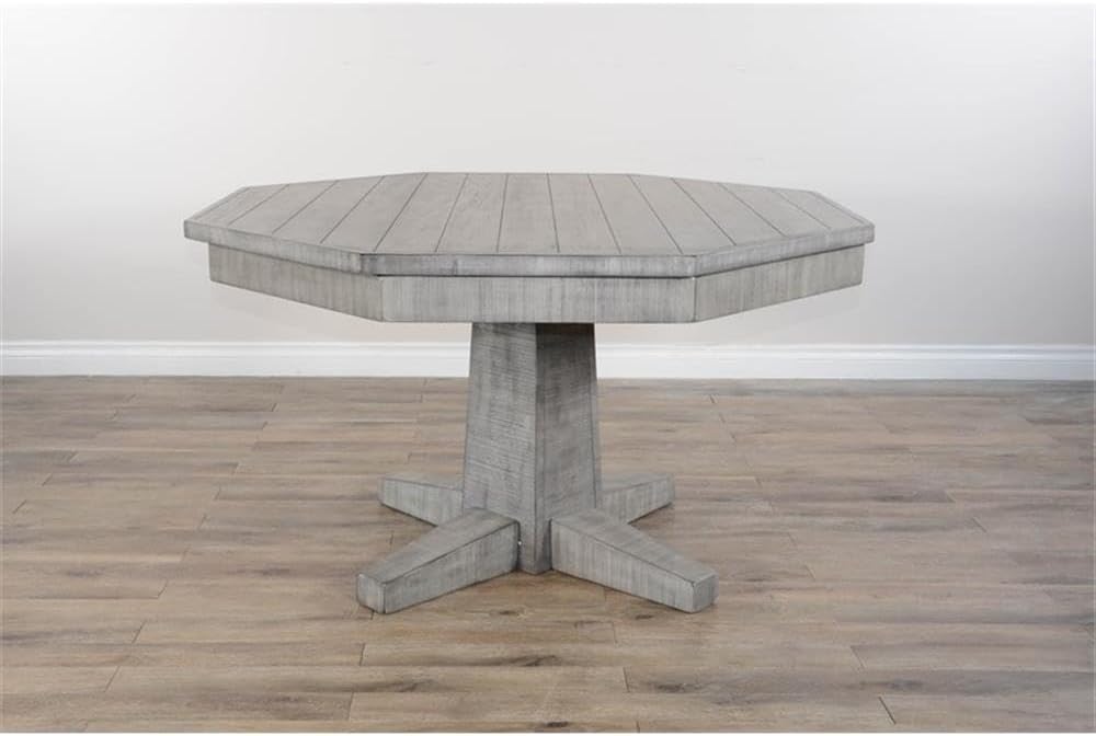 Poker Dining Table Sahara, Octagonal, 54", 8-Person, Gray