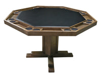Thumbnail for Octagonal Poker Table with Chairs, 8-person, Oak, Pedestal Base, by Kestell
