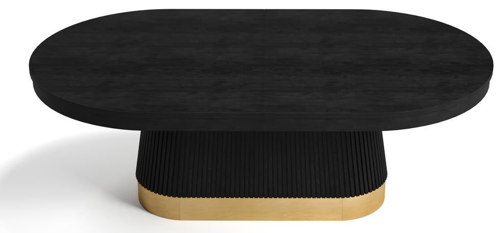 Poker Dining Table Elite Turn, Oval, 84", 6-Person, Black