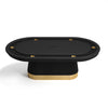 Poker Dining Table Elite Turn, Oval, 84", 6-Person, Black
