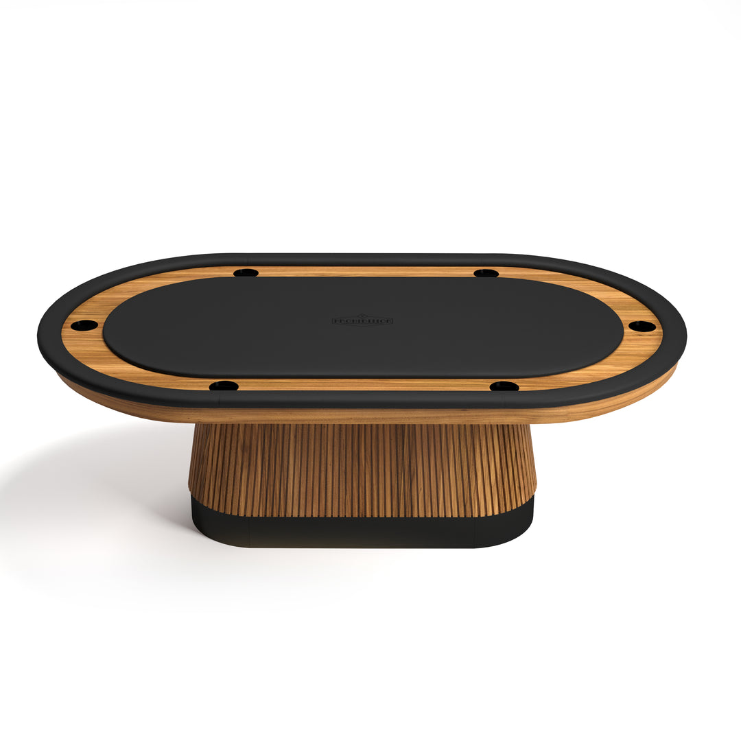 Poker Dining Table Elite Turn, Oval, 84", 6-Person, Walnut