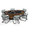 Poker Dining Table Elite Turn, Oval, 84", 6-Person, Walnut