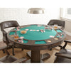 Poker Dining Table Rubikon, Round, 52'', 6-person