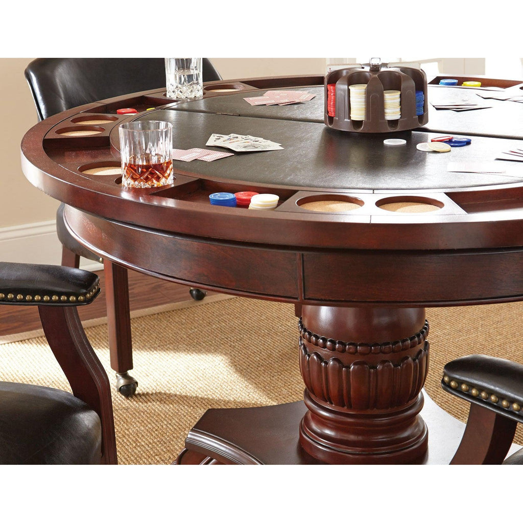 Poker Dining Table Mirage, Round, 52'', 6-person