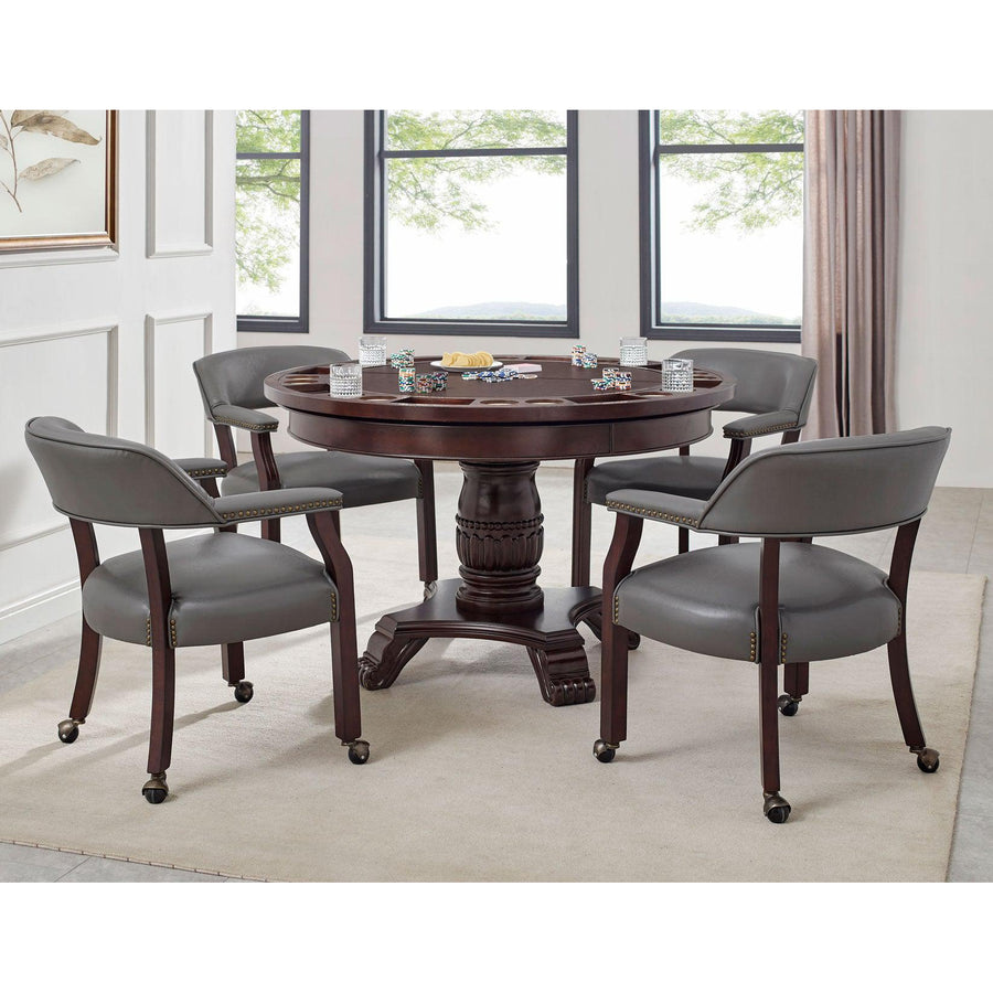 Poker Dining Table Mirage, Round, 52'', 6-person