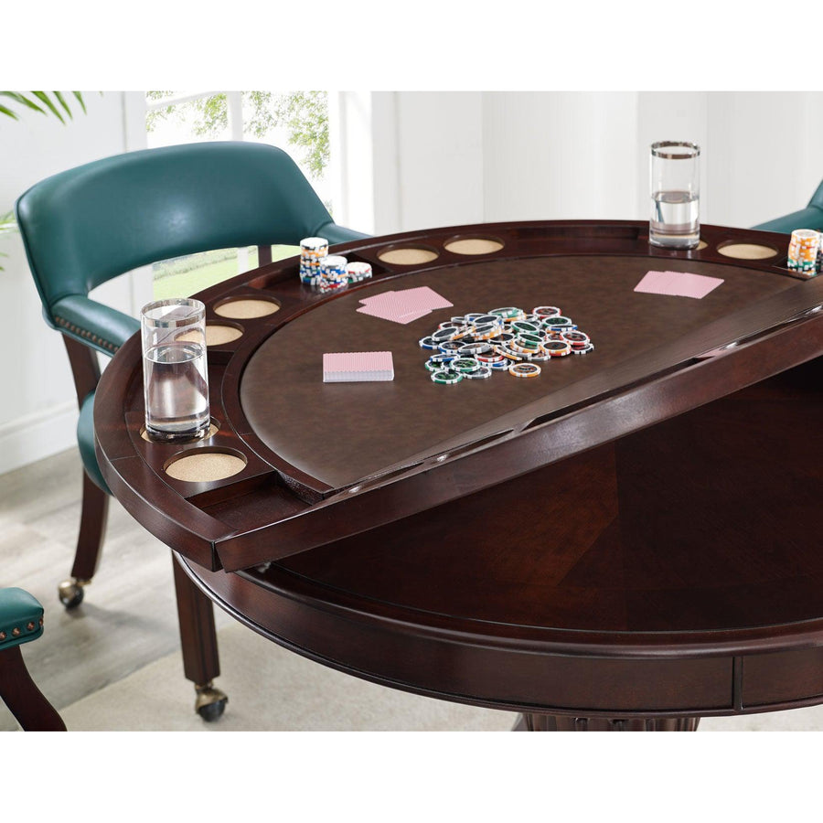 Poker Dining Table Mirage, Round, 52'', 6-person