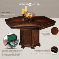 Thumbnail for Octagon Poker Dining Table, 6-person, 54'', Niagara by Howard Miller