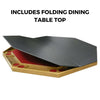Octagonal Poker Table, 8-person, Maple, Pedestal Base, by Kestell