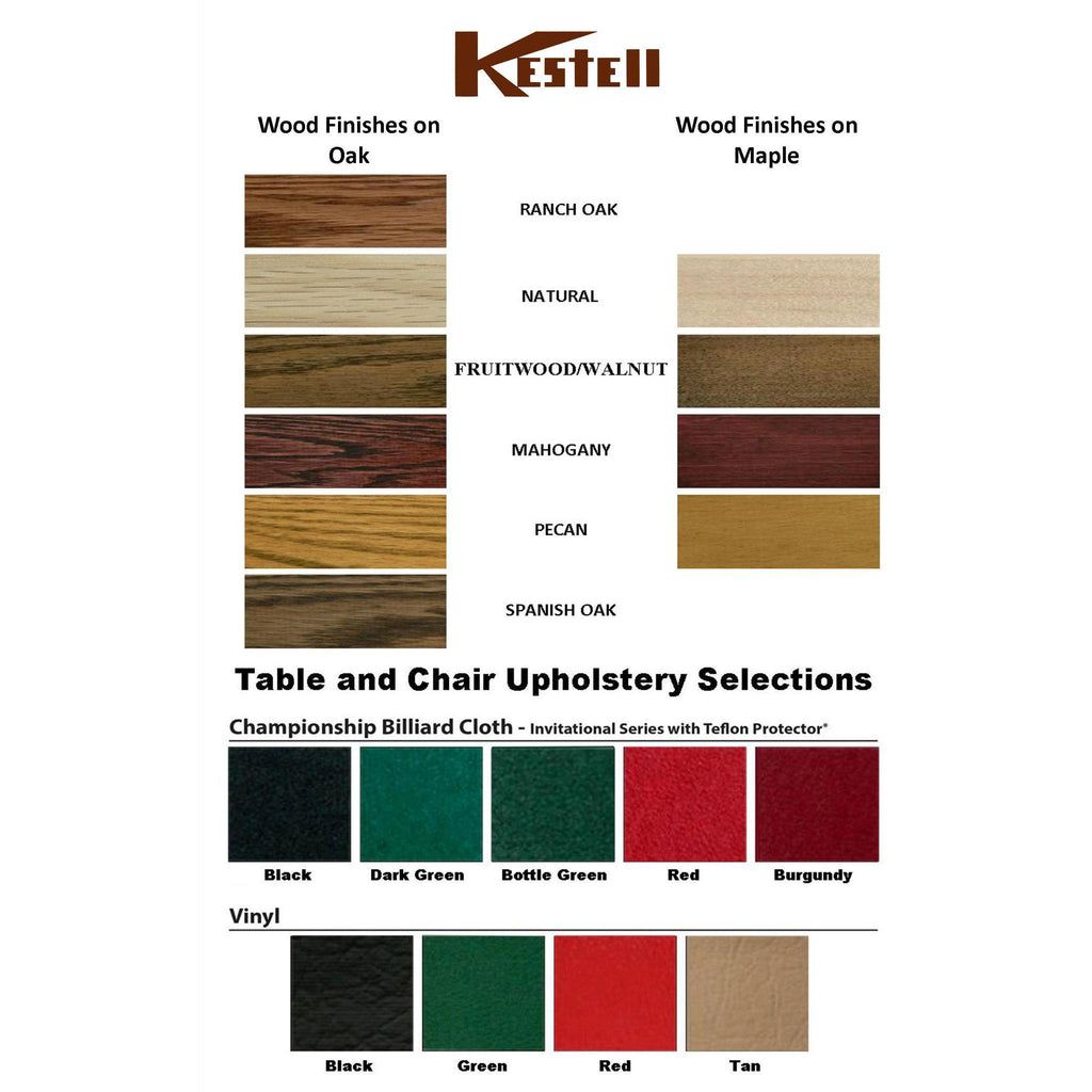 Octagonal Poker Table, 8-person, Maple, Pedestal Base, by Kestell