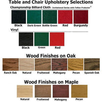 Thumbnail for Oak Poker Table by Kestell, Pedestal Base-AMERICANA-POKER-TABLES