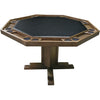 Octagonal Poker Table, 8-person, Maple, Pedestal Base, by Kestell