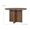 Poker Dining Table Oxford, Round, 50'', 6-person