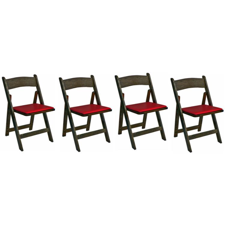 Poker Chair Set of 4 or 6 Oak Kestell Folding Chairs-AMERICANA-POKER-TABLES