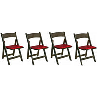 Thumbnail for Poker Chair Set of 4 or 6 Oak Kestell Folding Chairs-AMERICANA-POKER-TABLES