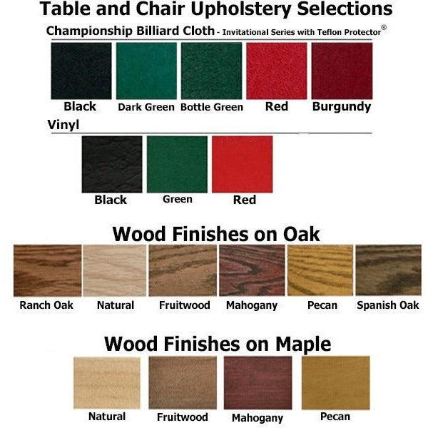 Poker Chair Set of 4 or 6 Oak Kestell Folding Chairs