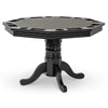 Poker Dining Table Kingston, Octagonal, 48", 8-Person, Black