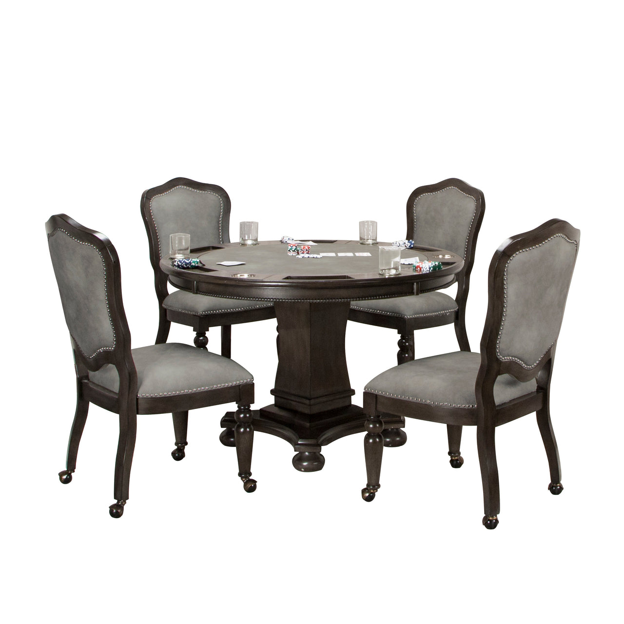 Poker Dining Table Nevada, Round, 48
