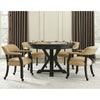 Poker Dining Table Rider, Round, 6-person, 48'', Black