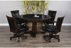 Poker Dining Table Sahara, Octagonal, 54", 8-Person, Brown
