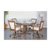Poker Dining Table Sahara, Octagonal, 54", 8-Person, Light Brown
