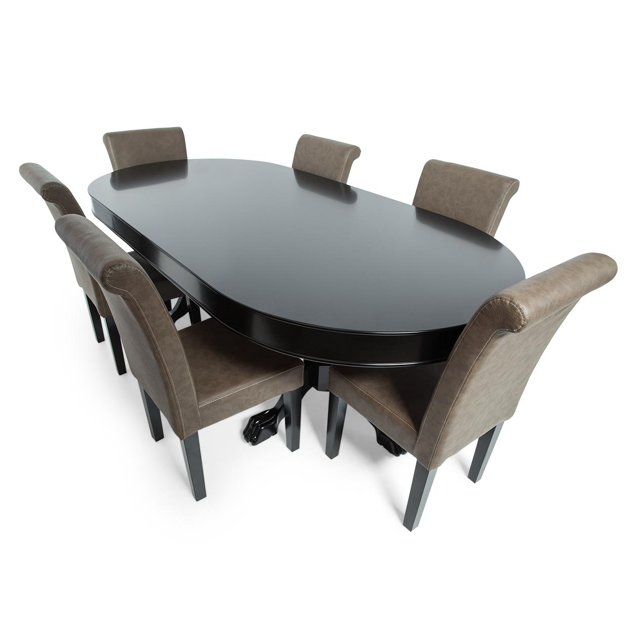 Poker & Dining Table Set Elite Alpha (LED)-AMERICANA-POKER-TABLES