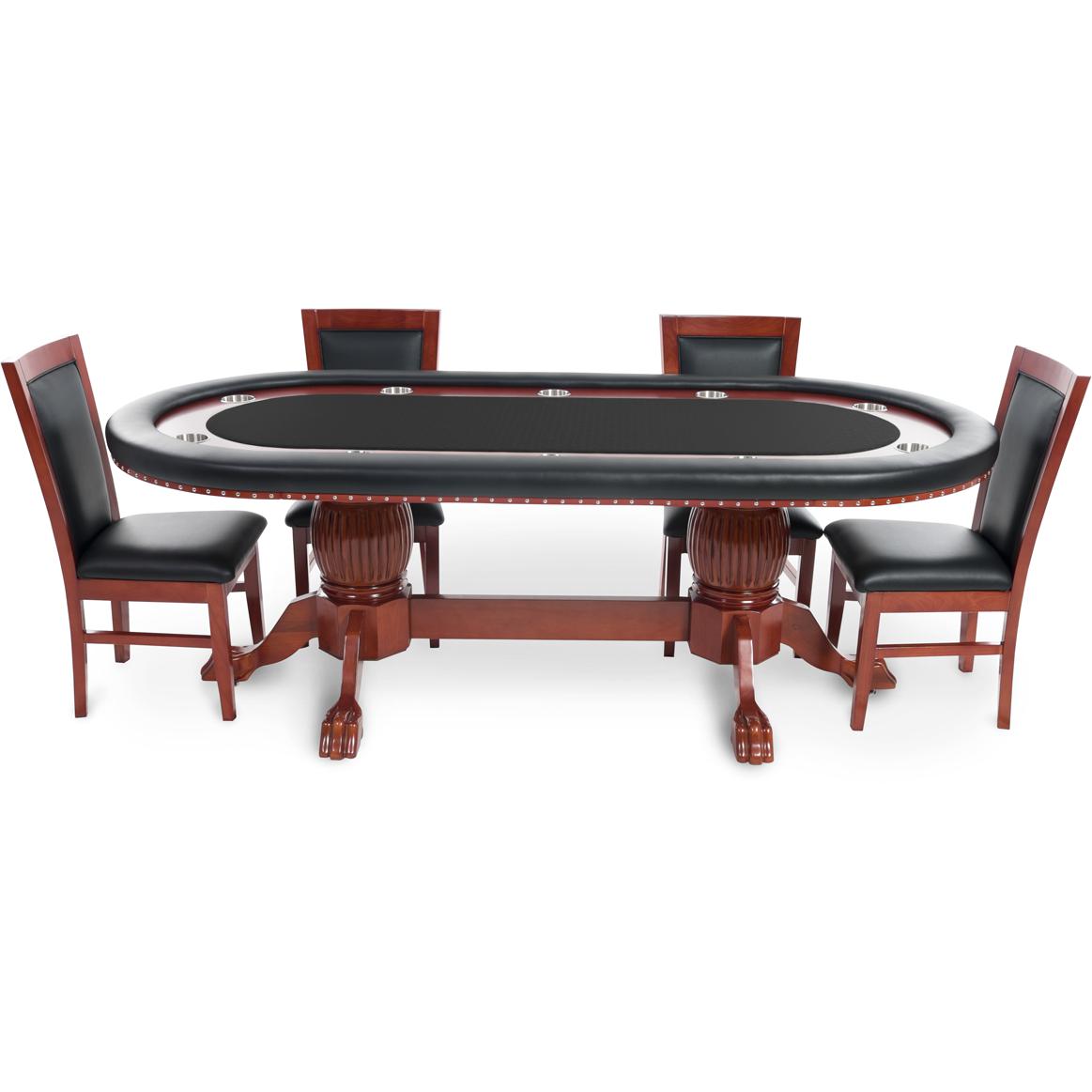 Poker Table Set Rockwell with Chairs by BBO-AMERICANA-POKER-TABLES