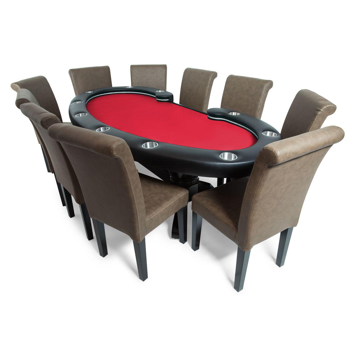 Poker Table Set With LED Lights – The Lumen HD Classic by BBO-AMERICANA-POKER-TABLES