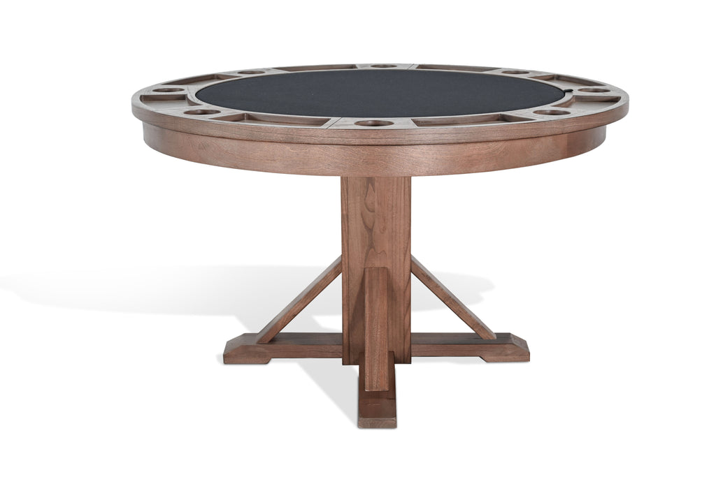 Poker Dining Table Evergreen, Round, 54", 6-Person