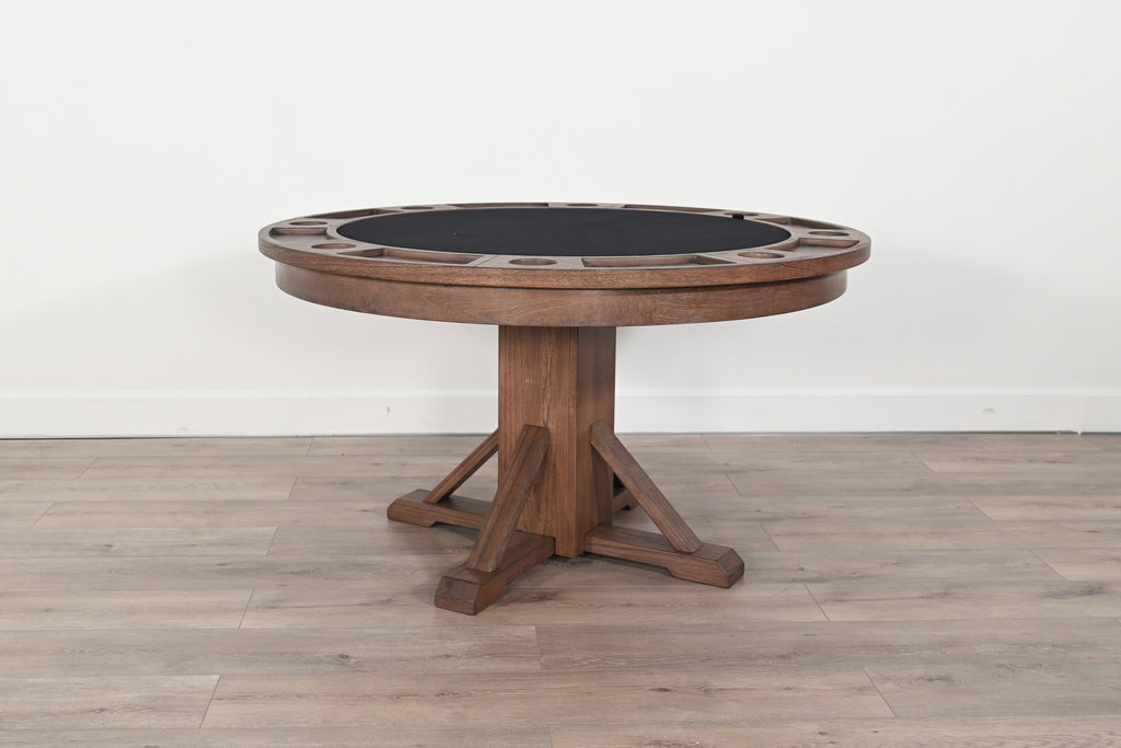 Poker Dining Table Evergreen, Round, 54", 6-Person