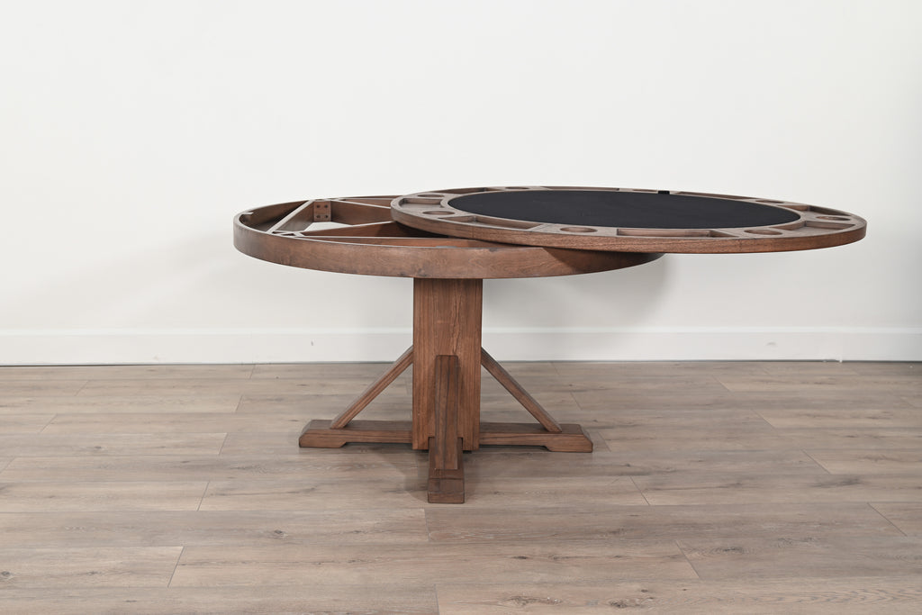 Poker Dining Table Evergreen, Round, 54", 6-Person