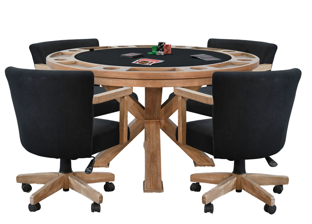 Poker Dining Table Sevilla, Round, 53", 6-Person