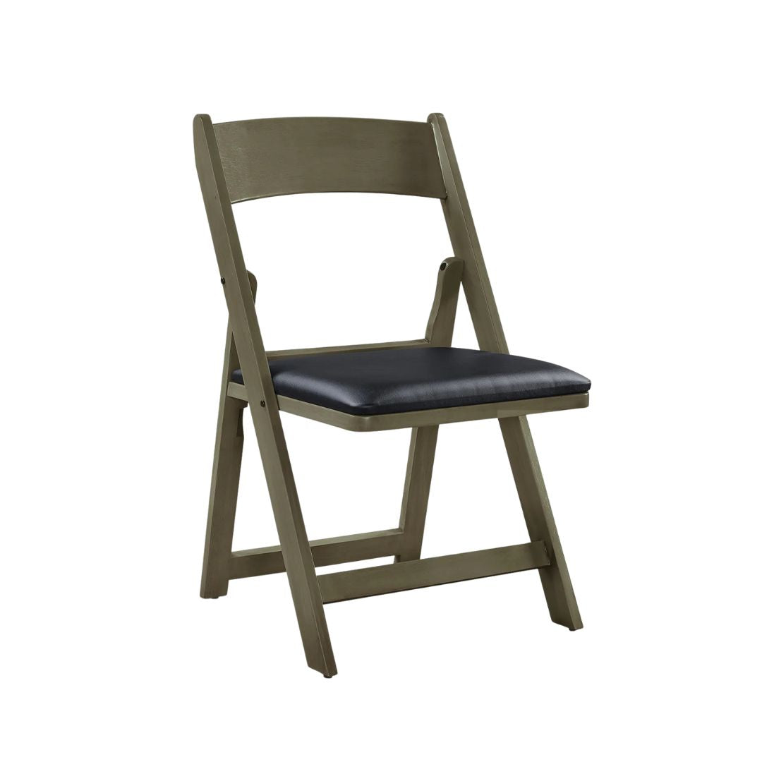 Poker Chair Set of 4 or 6 Folding Chairs - Slate Finish
