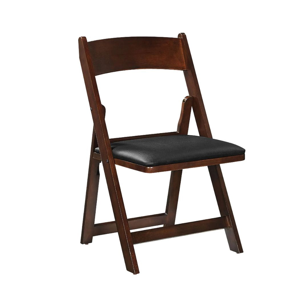 Poker Chair Set of 4 or 6 Folding Chairs - Cappuccino