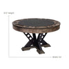 Poker Dining Table Vienna, Round, 54", 6-Person